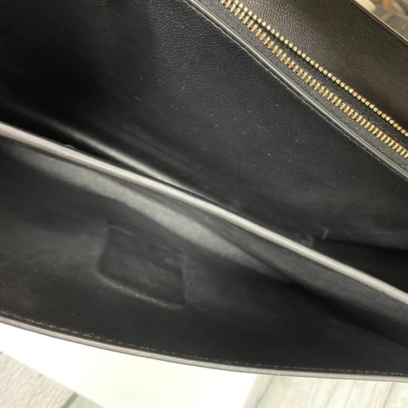 Theory Beekman Bag in Leather - Navy Blue - Picture 11 of 15